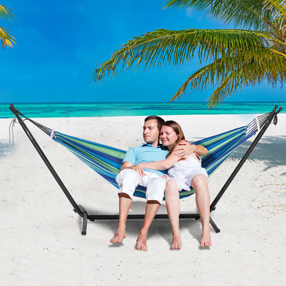 Portable Hammock Stand, 450lbs Capacity Steel Hammock Stand for 2 Person, Heavy Duty Adjustable Hooks Hammock V952-XXXDCJXXXJS16JSZ5V0