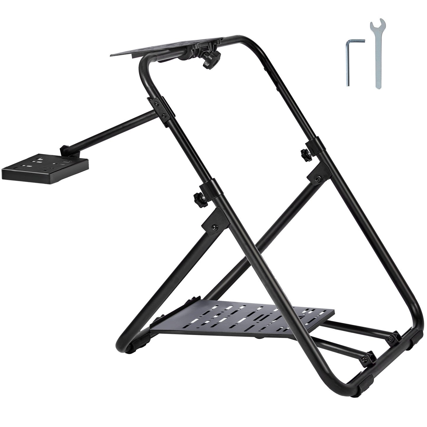 Foldable Racing Steering Wheel Stand, Height Adjustable Universal Base Compatible with Logitech & V952-XXZJXXXH0000H4274V0