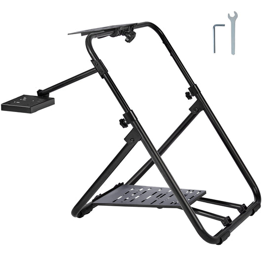 Foldable Racing Steering Wheel Stand, Height Adjustable Universal Base Compatible with Logitech & V952-XXZJXXXH0000H4274V0
