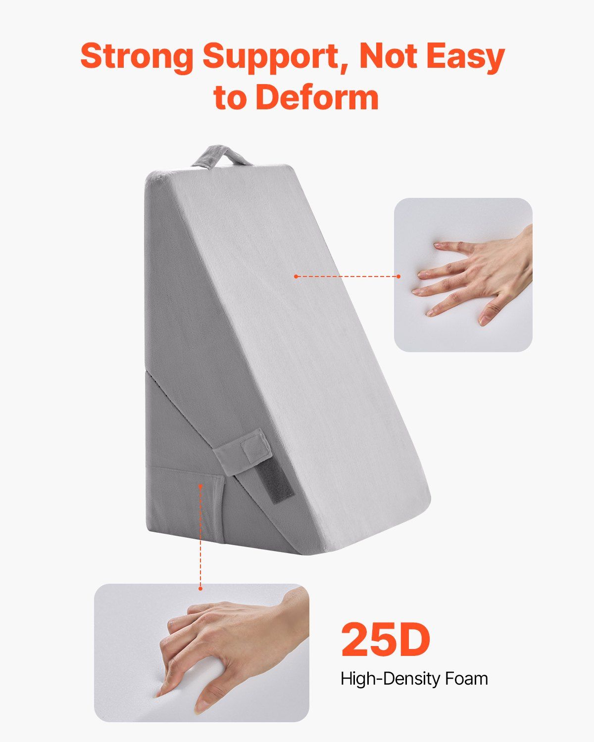 Bed Wedge Pillow for Sleeping, Adjustable Orthopedic Bed Wedge, 25D High-Density Foam Filling & Soft Washable V952-XXZKDJXXZ2JTHM31A001V0