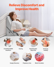 Bed Wedge Pillow for Sleeping, Adjustable Orthopedic Bed Wedge, 25D High-Density Foam Filling & Soft Washable V952-XXZKDJXXZ2JTHM31A001V0