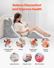 Wedge Pillow for Sleeping, 4 Pcs Adjustable Orthopedic Bed Wedge Set, Support Leg Neck Shoulder, Post Surgery V952-XXZKDJXXZ4JTN08JX001V0