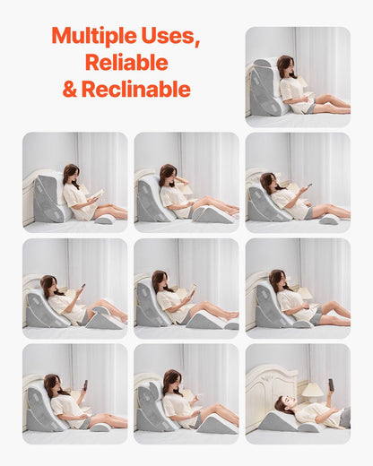 Wedge Pillow for Sleeping, 4 Pcs Adjustable Orthopedic Bed Wedge Set, Support Leg Neck Shoulder, Post Surgery V952-XXZKDJXXZ4JTN08JX001V0