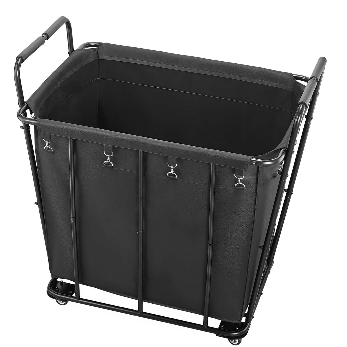 Laundry Cart, Rolling Grocery Utility Cart with Waterproof Liner & Swivel Wheels, 118 KG Large Load Capacity, V952-XYC2LKSJSCL04UN2C001V0