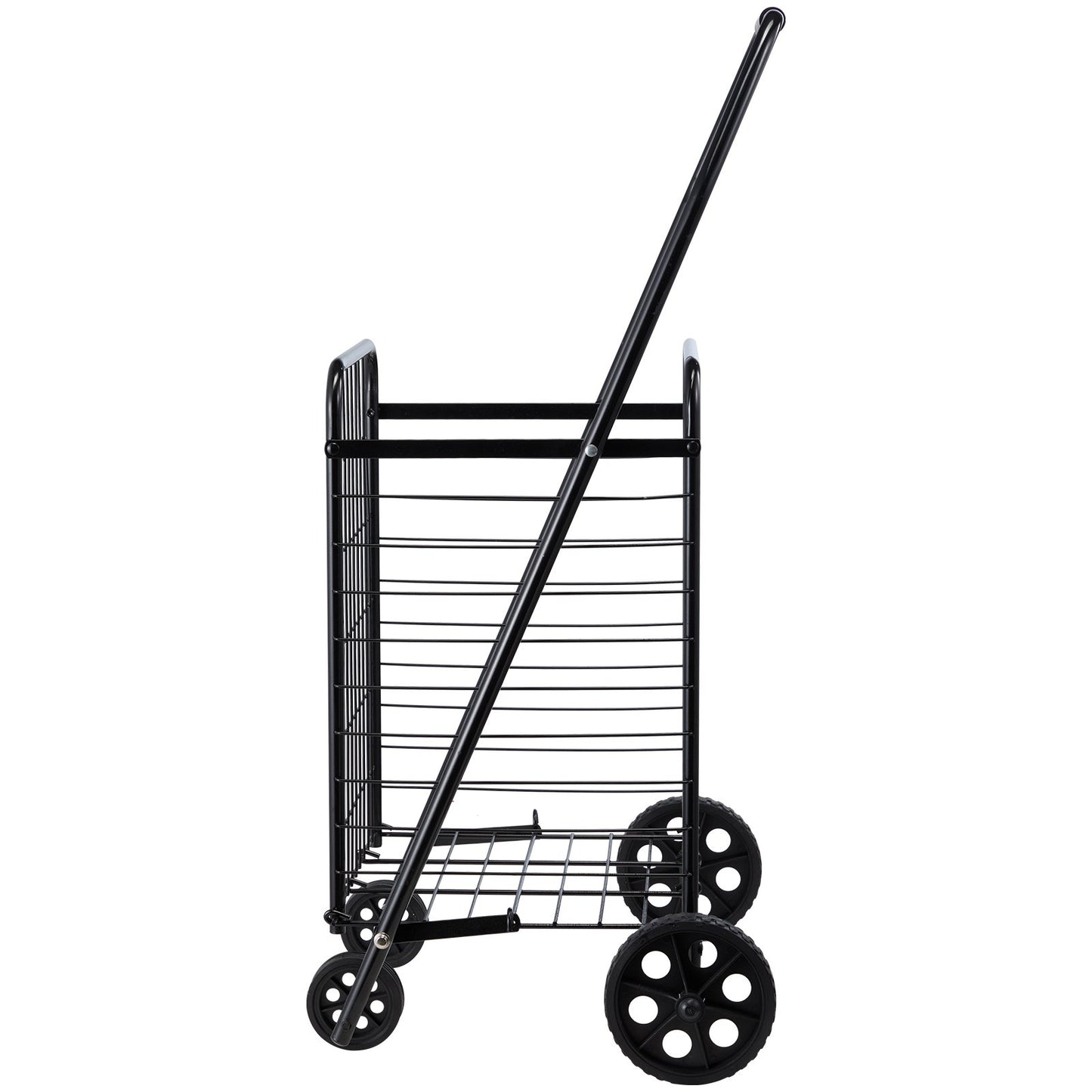 Shopping Cart, Folding Grocery Utility Cart with Swivel Wheels, 40.8 kg Large Load Capacity, Heavy Duty V952-XYC2ZDSTCSJS7HKN9001V0