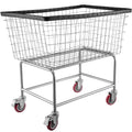 Wire Laundry Cart Wire Laundry Basket 4.5 Bushel Heavy Duty w/ 5'' Wheels V952-XYCDG200F-D000001V0