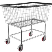 Wire Laundry Cart Wire Laundry Basket 4.5 Bushel Heavy Duty w/ 5'' Wheels V952-XYCDG200F-D000001V0