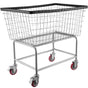 Wire Laundry Cart Wire Laundry Basket 4.5 Bushel Heavy Duty w/ 5'' Wheels V952-XYCDG200F-D000001V0