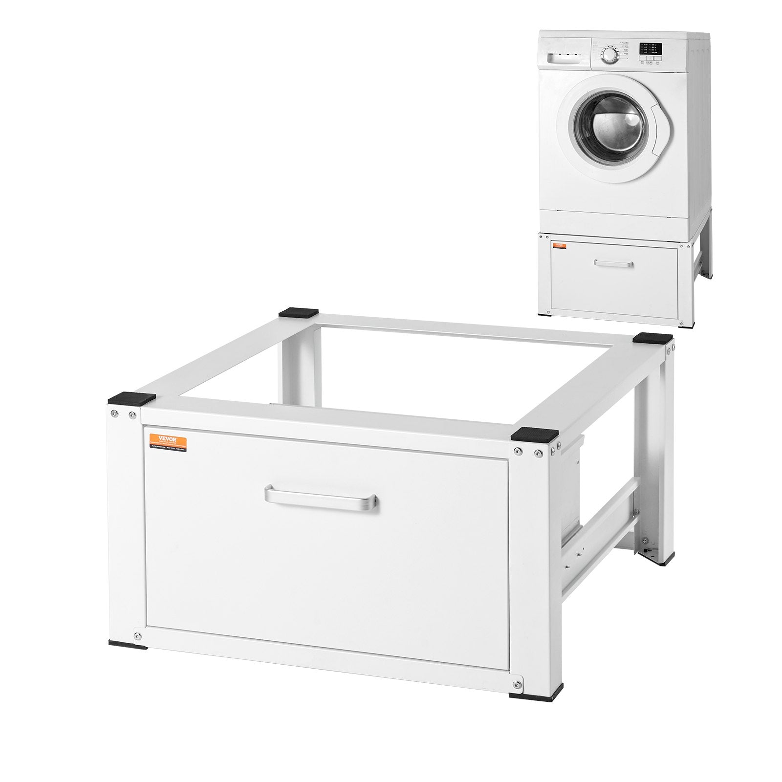 Laundry Pedestal 686mmmW x 366mmH, Washer And Dryer Base Stand Platform Universal Fit 299kg Capacity, Heavy V952-XYJDZDCT2729XCSU3V0