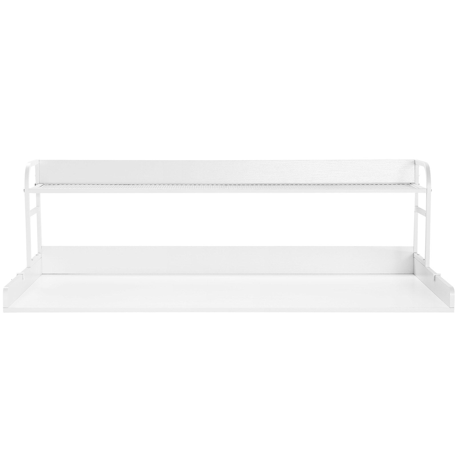 Washer Dryer Countertop with Shelf 54"x27" Wooden Washer Dryer Cover White V952-XYTM54INCHBSYQ6H4V0