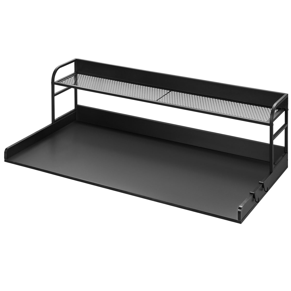 Washer Dryer Countertop with Shelf 54"x27" Wooden Washer Dryer Cover Black V952-XYTM54INCHHSDRLVGV0
