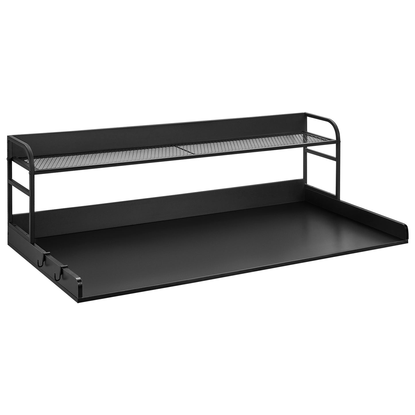 Washer Dryer Countertop with Shelf 54"x27" Wooden Washer Dryer Cover Black V952-XYTM54INCHHSDRLVGV0