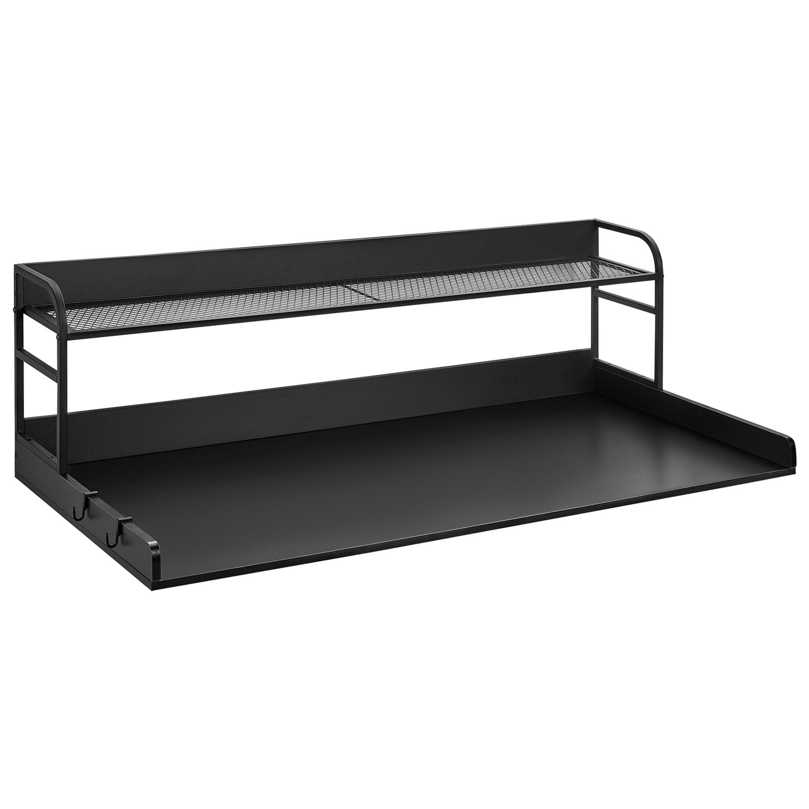 Washer Dryer Countertop with Shelf 54"x27" Wooden Washer Dryer Cover Black V952-XYTM54INCHHSDRLVGV0