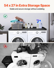 Washer Dryer Countertop, 54" x 27" Wooden Washer and Dryer Countertop, Water-Resistant Laundry Machine Topper V952-XYTM54INCHHSSL1G9V0