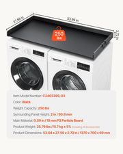Washer Dryer Countertop, 54" x 27" Wooden Washer and Dryer Countertop, Water-Resistant Laundry Machine Topper V952-XYTM54INCHHSSL1G9V0
