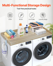 Washer Dryer Countertop, 54" x 27" Wooden Washer and Dryer Countertop, Water-Resistant Laundry Machine Topper V952-XYTM54INCHXM3W0PHV0