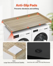 Washer Dryer Countertop, 54" x 27" Wooden Washer and Dryer Countertop, Water-Resistant Laundry Machine Topper V952-XYTM54INCHXM3W0PHV0
