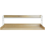 Washer Dryer Countertop with 2-Tier Shelf, 54" x 27" Wooden Washer and Dryer Countertop with Anti-Slip Pads, V952-XYTM54INCHXMD8J80V0