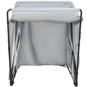 Basket Truck, 8 Bushel Steel Canvas Laundry Basket, 3" Diameter Wheels Truck Cap Basket Canvas Laundry Cart V952-XZCPHSHDSLHB9595YV0