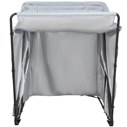 Basket Truck, 8 Bushel Steel Canvas Laundry Basket, 3" Diameter Wheels Truck Cap Basket Canvas Laundry Cart V952-XZCPHSHDSLHB9595YV0