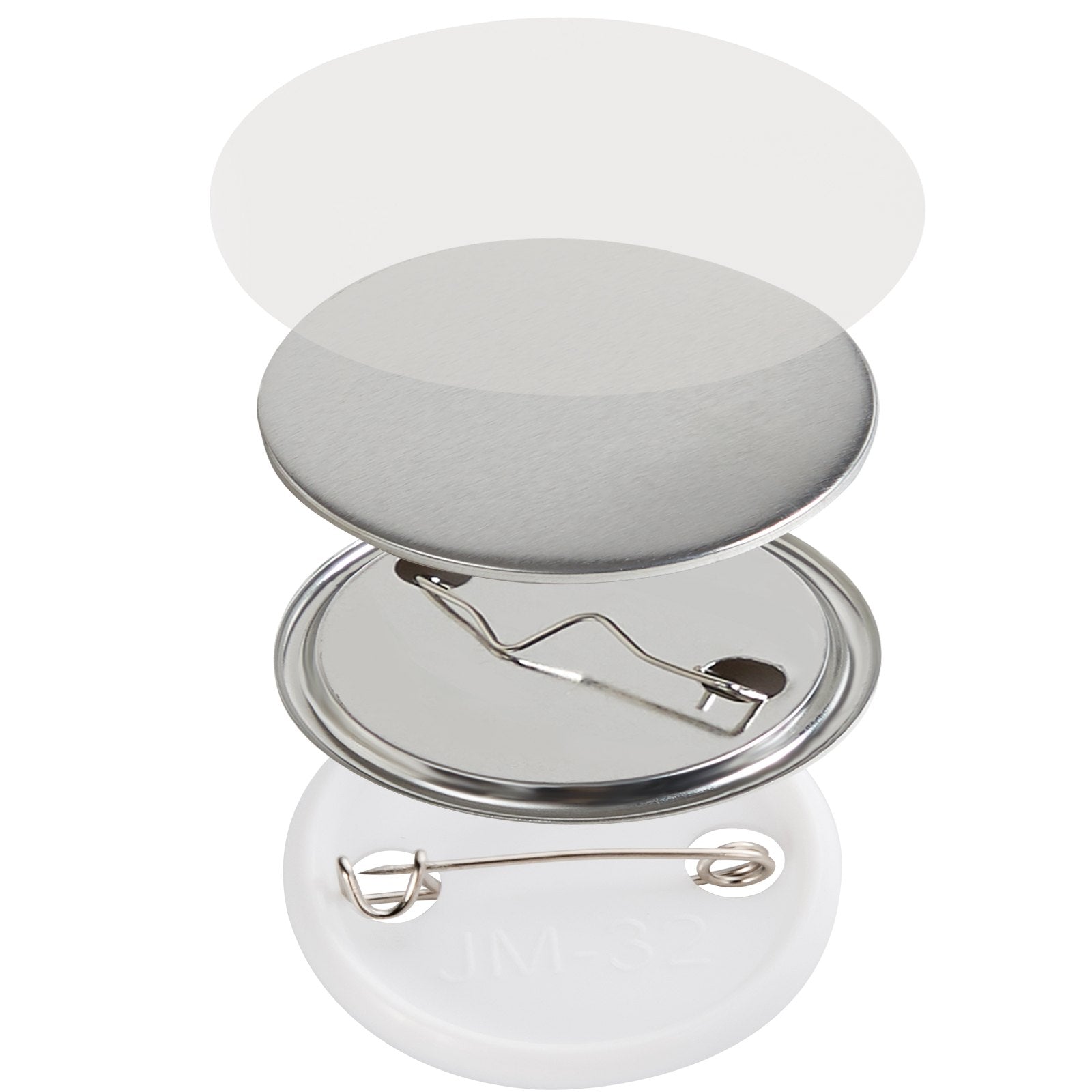 1.25" 32mm Button Badge Parts Supplies for Button Maker Machine 500 Sets V952-XZGSLH32MM50024OYV0