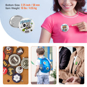 2.25" 58mm Button Badge Parts Supplies for Button Maker Machine 500 Sets V952-XZGSLH58MM500ON35V0