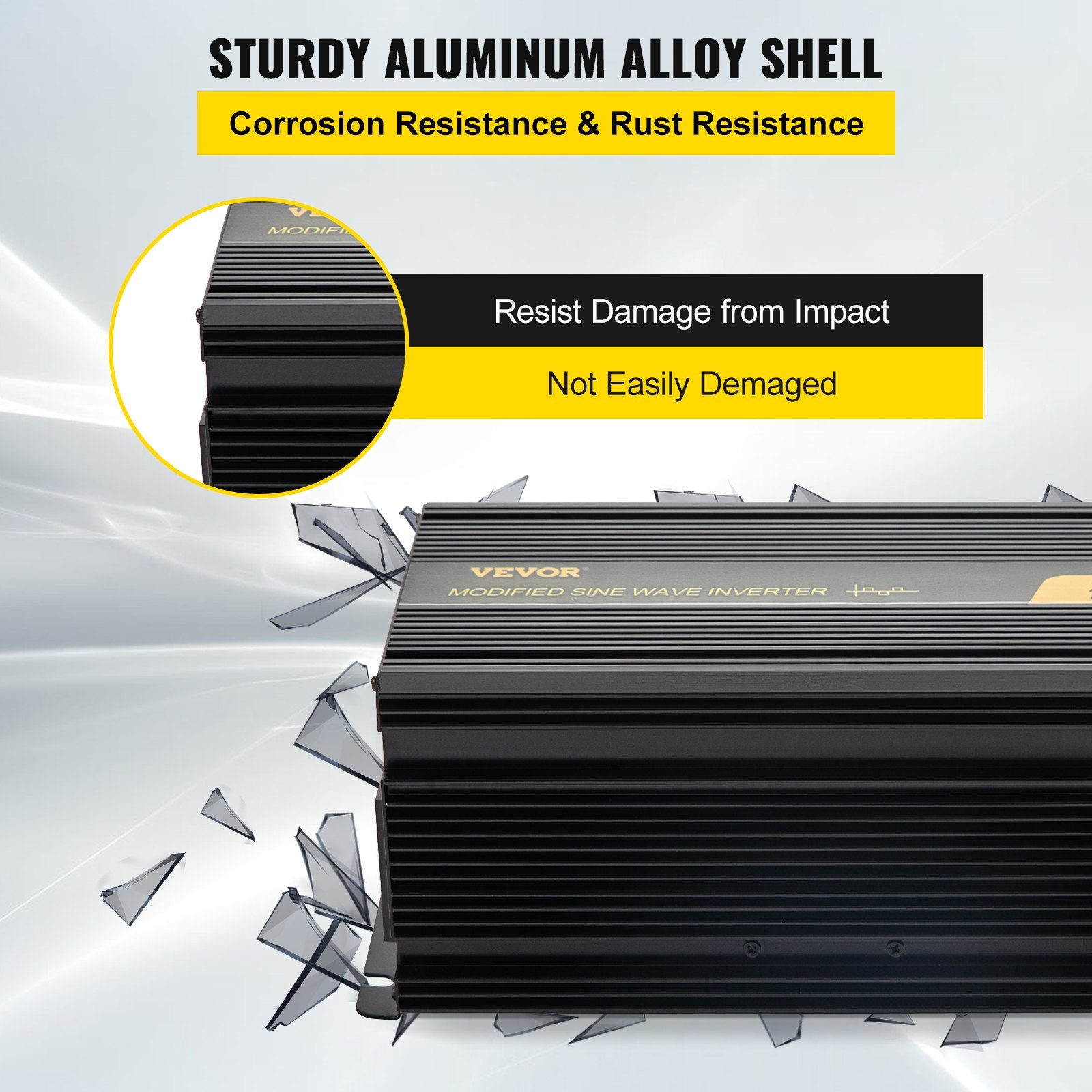 Power Inverter Modified Sine Wave Inverter 3000W DC 12V to AC 240V w/LCD V952-XZXN3KW12-240E1TKV9