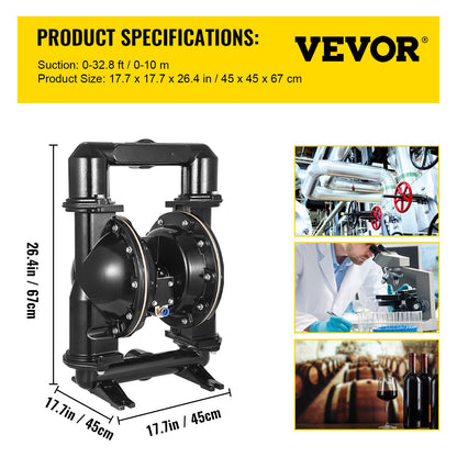 75 GPM Air-Operated Double Diaphragm Pump 2 Inch Inlet And Outlet V952-YBGMBQBY4-50L0001V0