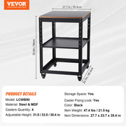 Planer Stand, 100 lbs / 45 kg heavy loads, Three-Gear Height Adjustable Thickness Planer Table,with 4 Stable V952-YBJDZDSDUDHZHVJHWV0