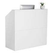 Reception Desk, 1180 x 500 x 1115 mm Rectangular Front Counter Table, Office Reception Desk, Retail Counter V952-YBQTJXWCTBDCYNOVBV0