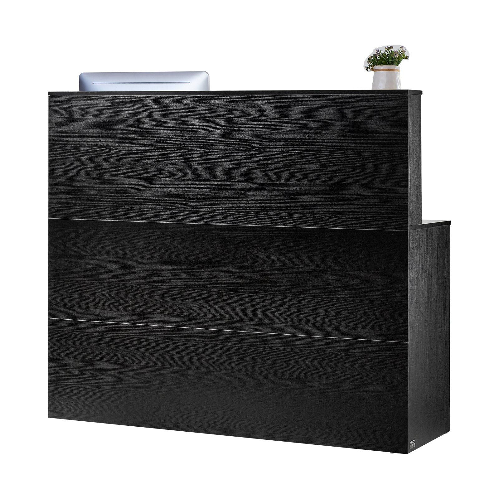 Reception Desk, 1400 x 800 x 1200 mm L-Shaped Front Counter Table, Office Reception Counter with Drawer V952-YBQTLX1CDCCJ185MFV0