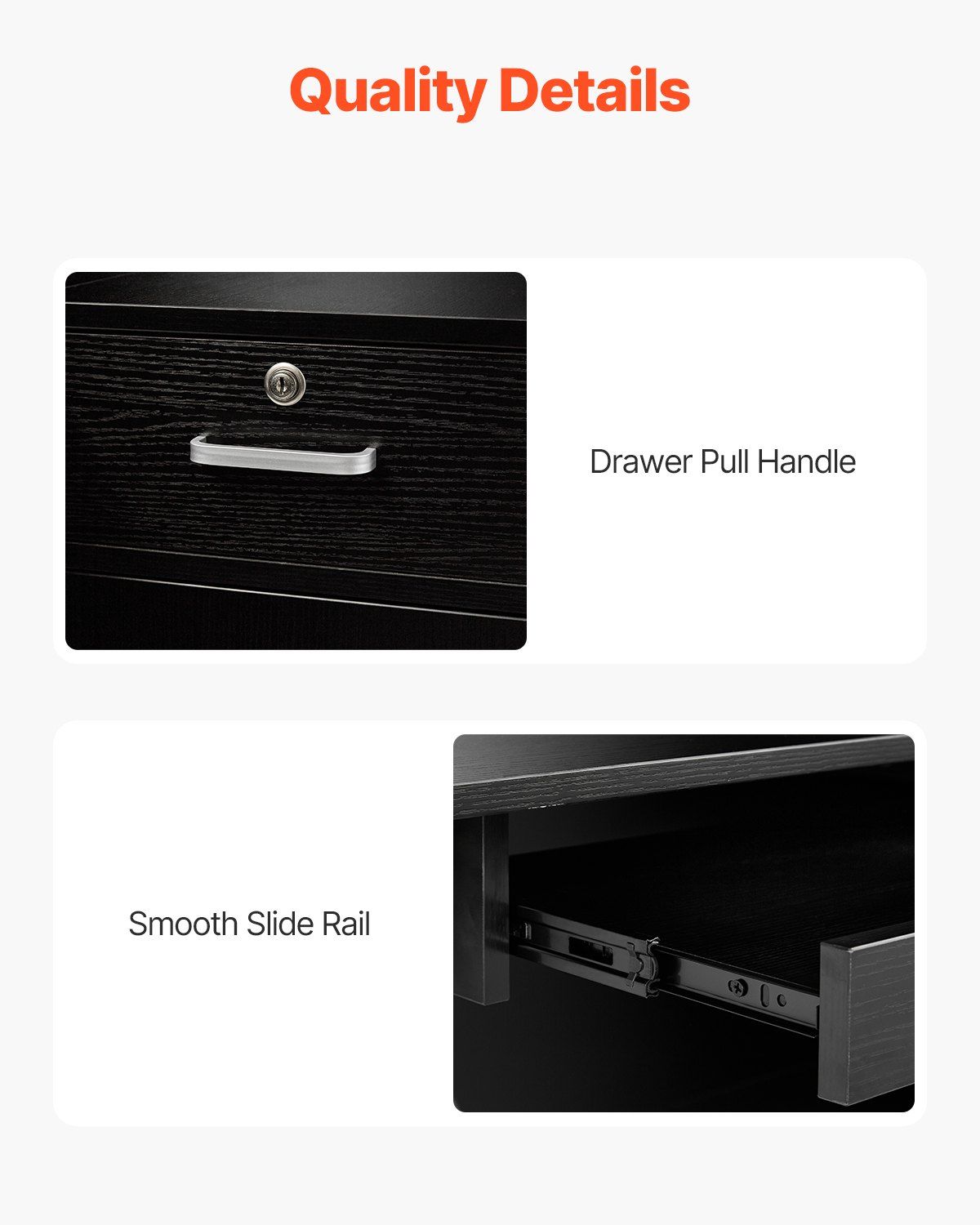 Reception Desk, 1400 x 800 x 1200 mm L-Shaped Front Counter Table, Office Reception Counter with Drawer V952-YBQTLX1CDCCJ185MFV0