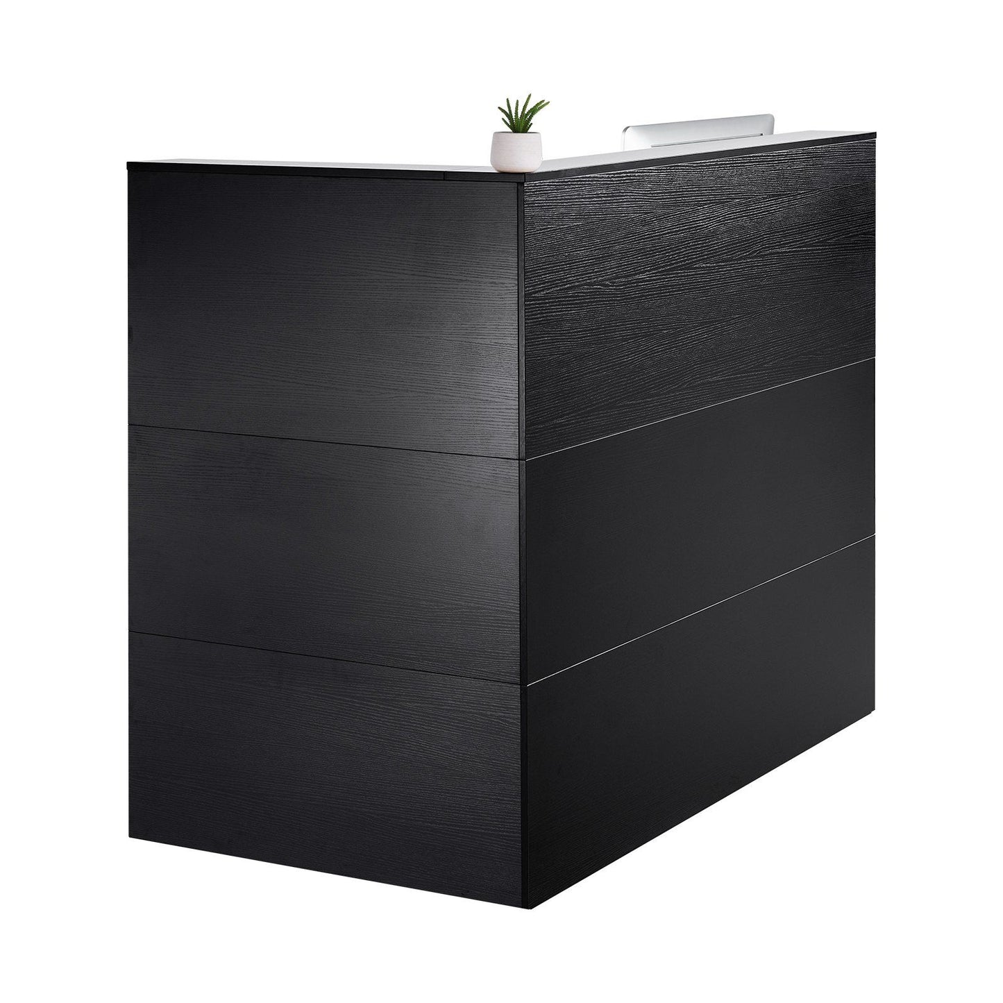 Reception Desk, 1400 x 800 x 1200 mm L-Shaped Front Counter Table, Office Reception Counter with Drawer V952-YBQTLX1CDCCJ185MFV0