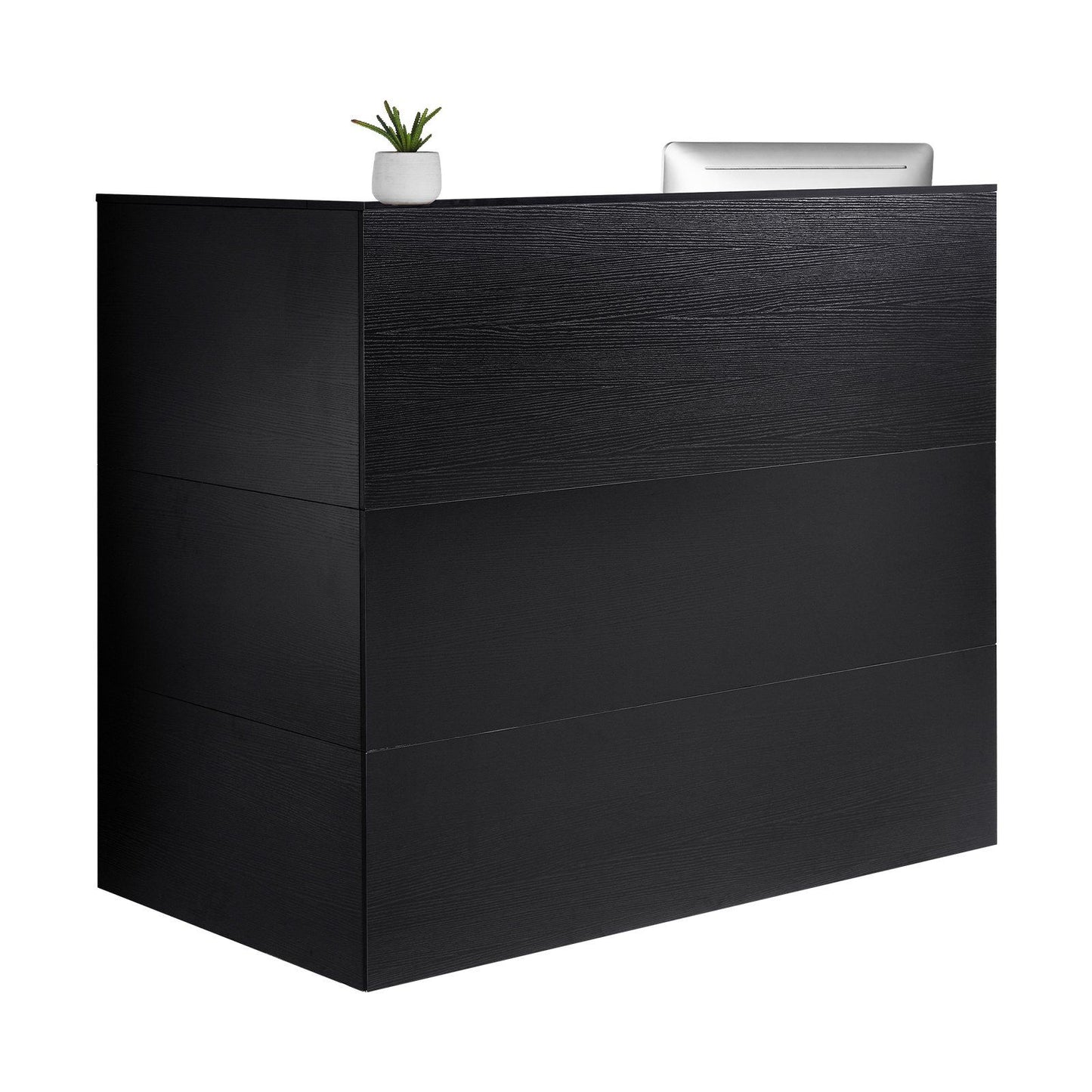 Reception Desk, 1400 x 800 x 1200 mm L-Shaped Front Counter Table, Office Reception Counter with Drawer V952-YBQTLX1CDCCJ185MFV0