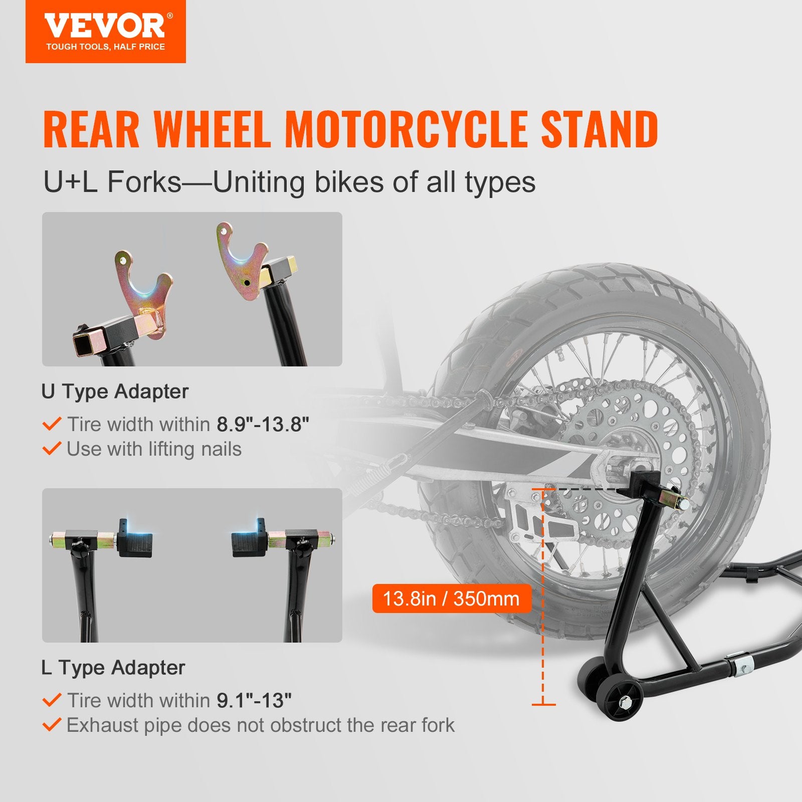 Motorcycle Bike Stand Rear 850 LBS Forklift Spoolift Paddock Swingarm Lift V952-YBSJZJHLXCXCHIPK8V0