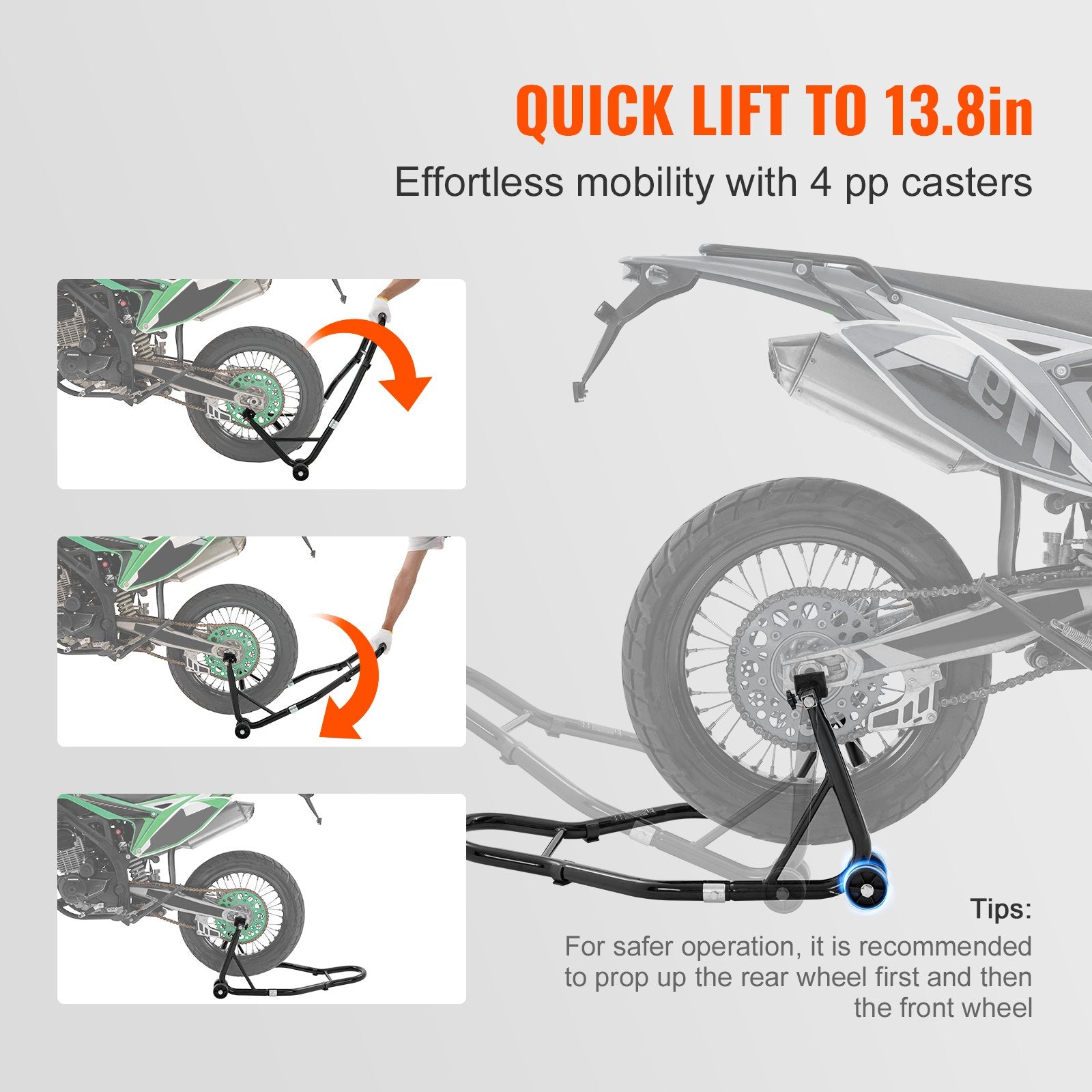 Motorcycle Bike Stand Rear 850 LBS Forklift Spoolift Paddock Swingarm Lift V952-YBSJZJHLXCXCHIPK8V0