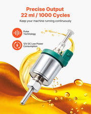 Diesel Heater Fuel Pump, 12V DC Car Air Heater Diesel Fuel Dosing Pump, 22ML Aluminum Air Diesels Parking V952-YBYGPJYBDYB18YD6D001V0