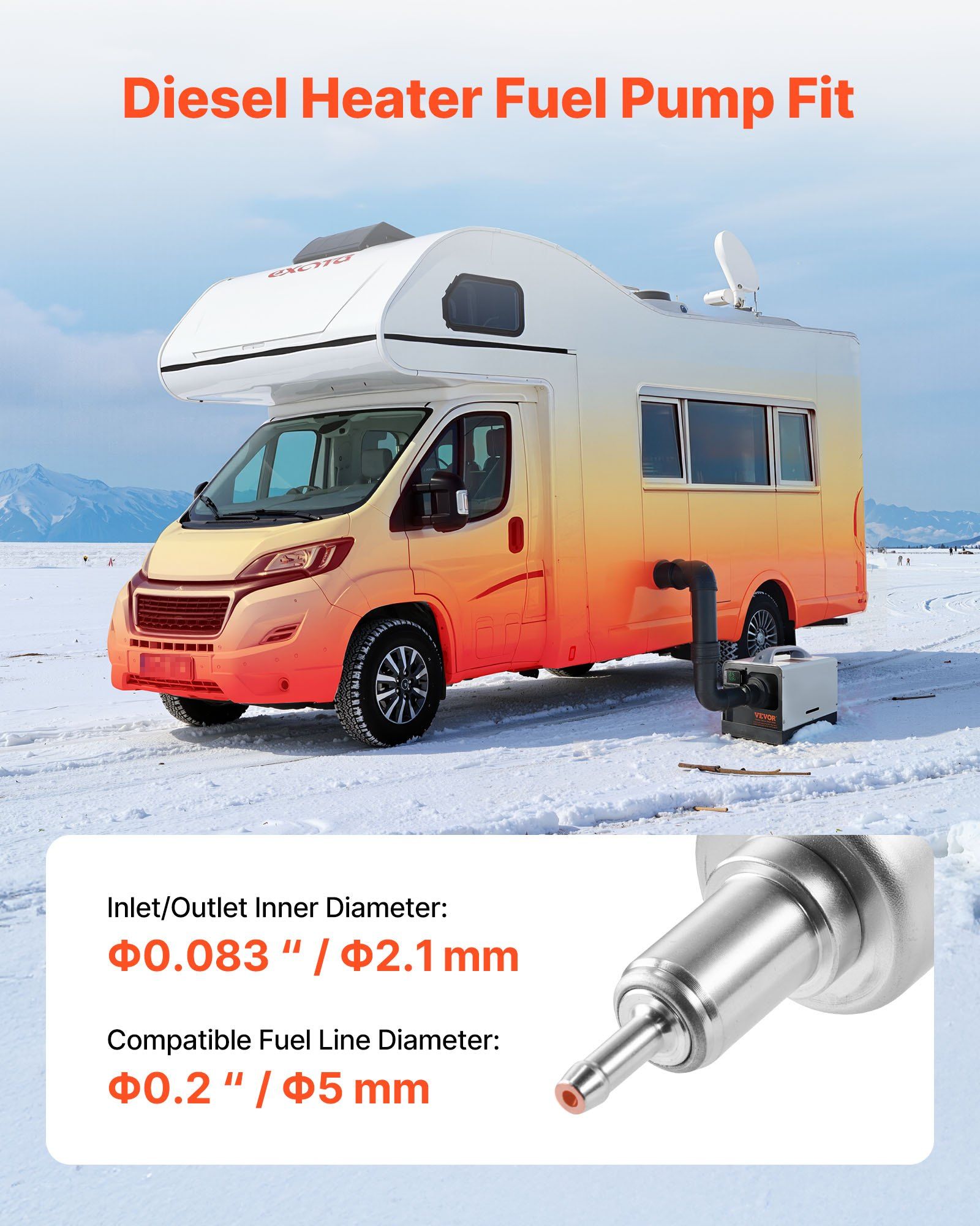 Diesel Heater Fuel Pump, 12/24V DC Car Air Heater Diesel Fuel Dosing Pump, 22 to 32ML Air Diesels Parking V952-YBYGPJYBDYB1PK97Y001V0