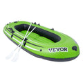 Inflatable Boat, 4-Person Inflatable Fishing Boat, Strong PVC Portable Boat Raft Kayak, 1158mm Aluminum Oars, V952-YCK4RK00000087X5RV0