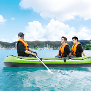Inflatable Boat, 5-Person Inflatable Fishing Boat, PVC Portable Boat Raft Kayak, 1158 mm Aluminum Oars, V952-YCK5RK0000001E0ROV0