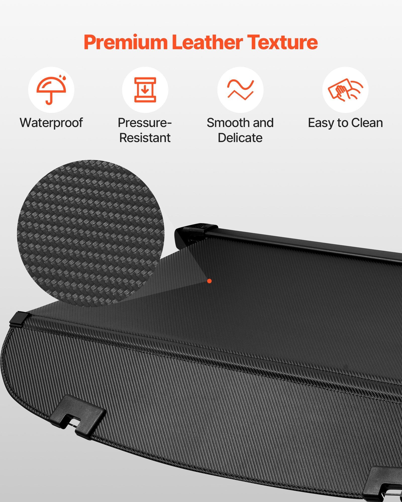 Retractable Cargo Cover, Upgraded Carbon Fiber Texture Trunk Cover, Anti-Peeping Luggage Privacy Shield, Easy V952-YCKSSSHCGYCK0ZFO1001V0
