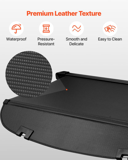 Retractable Cargo Cover, Upgraded Carbon Fiber Texture Trunk Cover, Anti-Peeping Luggage Privacy Shield, Easy V952-YCKSSSHCGYCK0ZFO1001V0