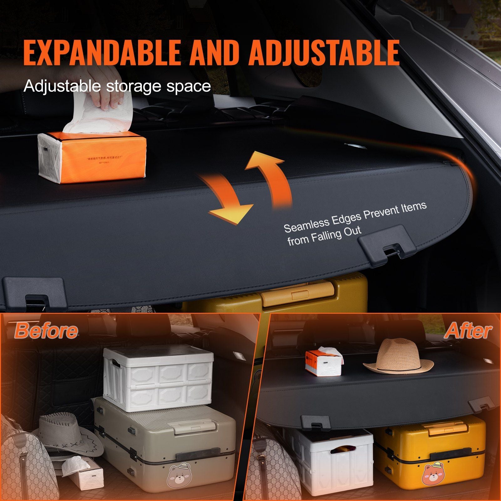 Retractable Cargo Cover for Mazda, Upgraded Waterproof Trunk Cover Security Shield Shade for Mazda CX-5 V952-YCKSSSHCGYCK3IQI4V0