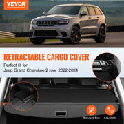 Retractable Cargo Cover for Jeep Grand Cherokee 2 Row 2022-2024 OEM Design V952-YCKSSSHCGYCK7IFY2V0