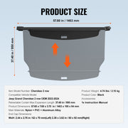 Retractable Cargo Cover for Jeep Grand Cherokee 2 Row 2022-2024 OEM Design V952-YCKSSSHCGYCK7IFY2V0