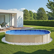 Oval Pool Liner 15x30ft Unibead Style Pool Liner 52in Wall Height V952-YCNCOVAL15308LIUBV0
