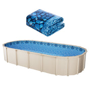 Oval Pool Liner 15x30ft Overlap Style Pool Liner 54in Wall Height V952-YCNCOVAL15309D7RJV0