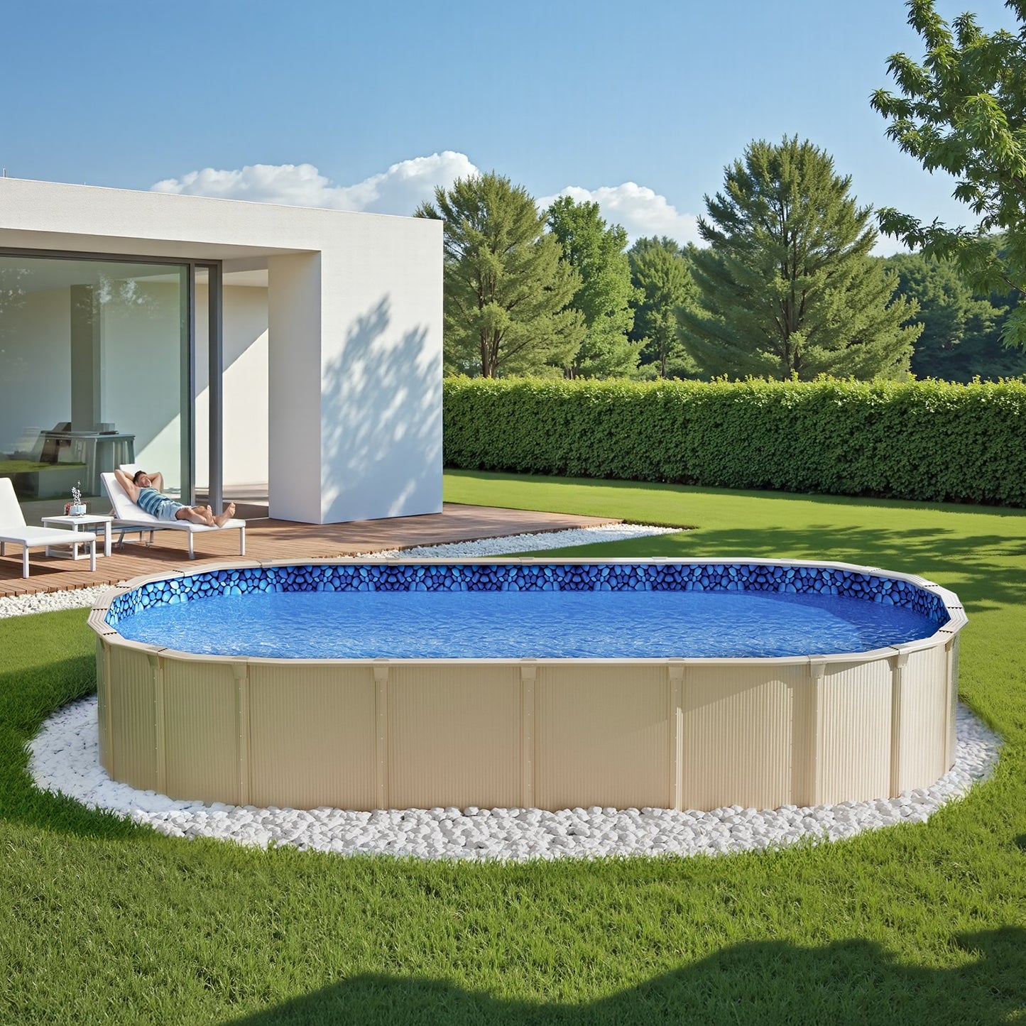 Oval Pool Liner 15x30ft Overlap Style Pool Liner 54in Wall Height V952-YCNCOVAL15309D7RJV0