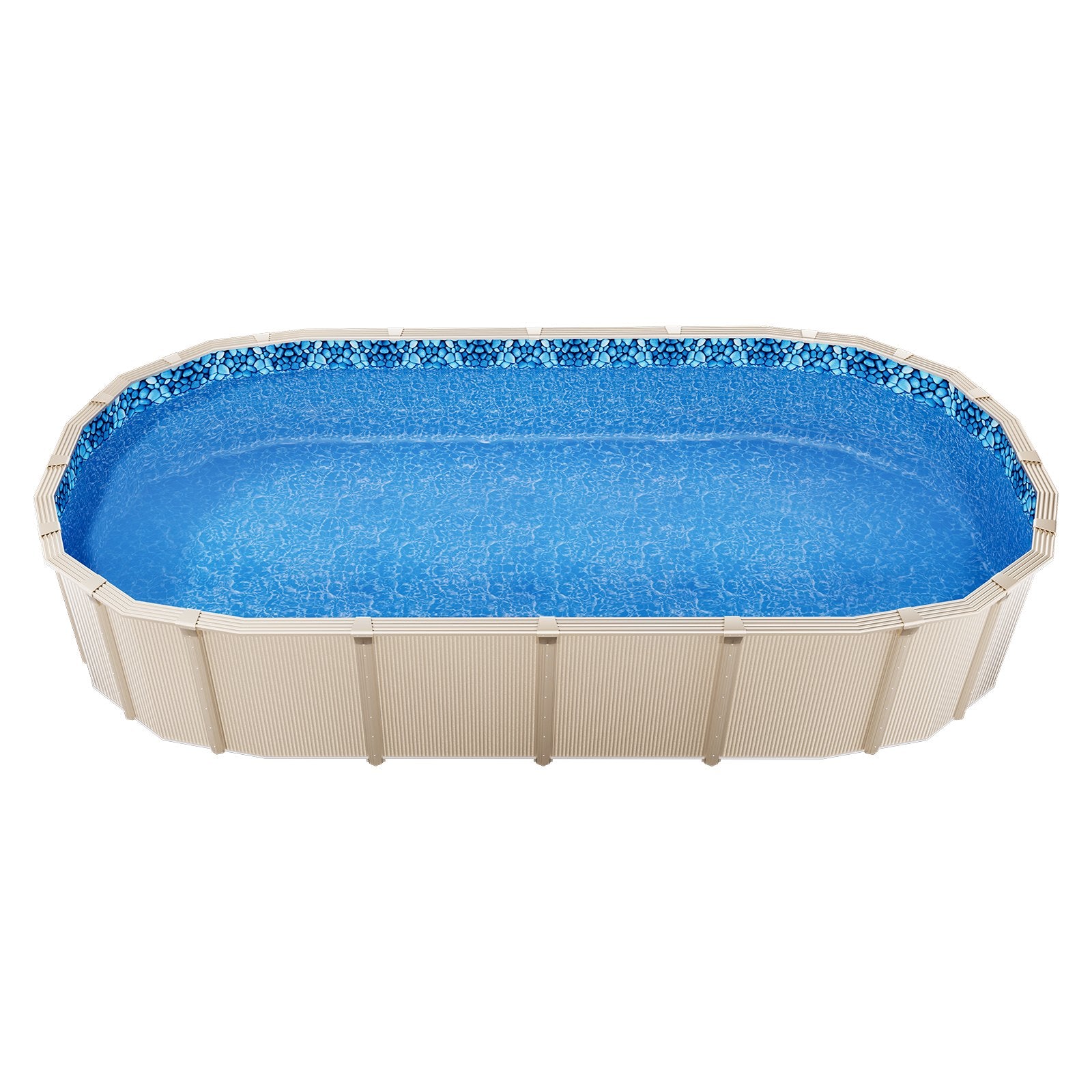 Oval Pool Liner 15x30ft Overlap Style Pool Liner 54in Wall Height V952-YCNCOVAL15309D7RJV0