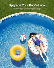 18-ft Round Above Ground Pool Liner, Overlap Pool Liners, Standard Gauge Vinyl, 48-to-54inch Wall Height, V952-YCNCROUND18F554QLV0